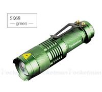 Mini Lampes De Poche Super Lumineuses,Mise À Niveau,Lampe De Poche Led,Torche Étanche,Zoomable,Lampe De Poche Tactique,Lumière D'urgence.1pcs-Green.