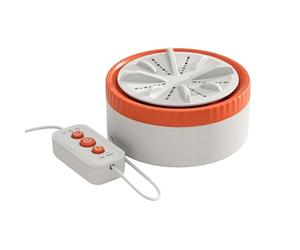 Mini Laundry Machine - USB Clothing Washer, Ultrasonic Turbine Portable Compact Spinner, Small Scale Automated Undergarment Agitator Device | Lightweight Folding Tub Drainage Rotation Unit For Underwe