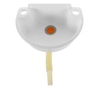 Mini Lavabo Mural D’angle Blanc en Plastique pour Petits Espaces | Forme Demi-lune, Installation Rapide, Surface Lisse, pour Balcon et Cabinet, Tube D’eau et Flexible Inclus