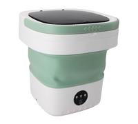 Mini lave-linge et sèche-linge pliable vert de 12L, 30,5 x 30,5 x 33 cm