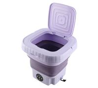 Mini Lave-linge Pliable Portable, capacité de 11 L, Lave-seau Automatique pour Camping-car, Voyage, Appartement, pour les Besoins Efficaces de Lessive, 110 à 240 V (Prise