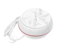 Mini Lave-linge Portable 30w Blanc, Charge USB Interrupteur | Abs Léger, Ventouse Stable, Arrêt Automatique, Voyage et Dortoir, pour Chemises Fines et Tissus Délicats