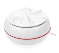 Mini Lave-linge Portable Interrupteur, Blanc 10w USB | Abs Léger, Torque Élevé et Transmission, pour Vêtements et Chaussettes en Déplacement