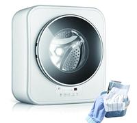 Mini Lave-Linge Séchant Mural, Machine à Laver Compacte 3KG Avec Séchage à Air Chaud, Sèche-Linge Automatique 800W, Lavage Rapide 15 Min, Pour Appartement, Dortoir, Camping-Car Et Maison