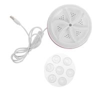 Mini Lave-linge Turbo Portable 30 W USB Interrupteur | Abs Blanc, Format Léger, pour Maison et Camping, Adapté aux Mouchoirs et Serviettes