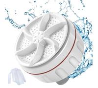 MINI LAVE MACHINE 3,5X2,6 30min USB Power Round Mini Rondi avec aspiration à faible bruit Unidirectional Rotation Submersible Mini Washer Machine pour chaussettes, sous-vêtements, mini-machine à lave