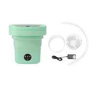 Mini lave-seau portable pliable, 6,5 L, machine à laver pliable, nettoyage en profondeur automatique, essorage, lave-linge à sec, tube d'eau 100-240 V, prise américaine rose pour (Prise UE)