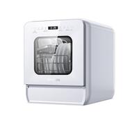 Mini Lave-Vaisselle AIRMSEN 4 Couverts, Sans Raccordement, 7+2 Programmes Blanc