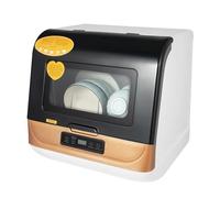 Mini lave-vaisselle de comptoir avec contrôle tactile, séchage automatique à 75 °C, filtre amovible, automatique pour cuisine, appartement, bureau - pas d'installation