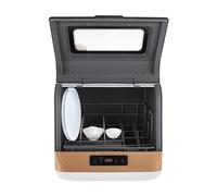 Mini lave-vaisselle de table, 800 W, avec 3 modes de lavage, petit lave-vaisselle pour 12 à 20 pièces, contrôle tactile, pour la maison, le bureau, le camping, 45 x 40 x 44,8 cm, doré