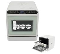Mini lave-vaisselle, de table, avec réservoir d'eau de 6 l, 4 programmes (rapide/fort) et eau chaude à 72 °C, compact, pour 4 à 6 personnes, fonction de séchage, pour cuisine, appartement, camping-car