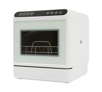 Mini lave-vaisselle de table, avec réservoir d'eau intégré de 6 l, sans raccordement à l'eau, pour 4 à 6 couverts, 4 programmes de nettoyage, séchage à air chaud 1100 W, bras de pulvérisation à 360°