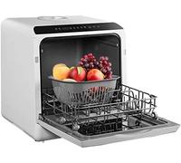 Mini lave-vaisselle de table portable, 220 V, pulvérisation vers le haut et vers le bas, azimut à 360 ° pour un ensemble de 6 ports de grande capacité