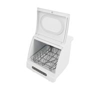 Mini lave-vaisselle de table, utilisable avec ou sans raccordement d'eau, Touch Control, 45 cm de large, espace pour 4 couverts, mini lave-vaisselle pour appartements, dortoirs et camping-cars