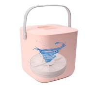 Mini Lave-Vaisselle Portable, 21 X 21 X 20 Cm, Nettoyage en Profondeur à 360°, Vortex Artificiel et Ondes Sonores, Lave-Vaisselle de Comptoir pour Vaisselle, Fruits et Légumes