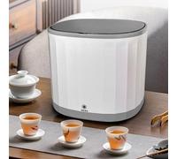 Mini Lave-Vaisselle Portable, Entièrement Automatique, Omnidirectionnel à 360° avec Porte-gobelet, Rechargeable par USB, 4 L 5 V, Machine à Laver pour Vaisselle, Tasse à thé,