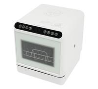 Mini lave-vaisselle sans raccord, lave-vaisselle de table mobile avec réservoir d'eau de 6 l, bras de pulvérisation à 360°, séchage à l'air chaud, 4 programmes, écran tactile, pour cuisine