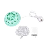 Mini lave-vaisselle ultrasonique Nettoyer de bol à fruits à puissance usb portable pour la maison SAFE IP67 ABS Imperproof Abs Matériau 116 mm de diamètre (Vert)