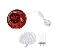 Mini lave-vaisselle ultrasonique Nettoyer de bol à fruits à puissance usb portable pour la maison SAFE IP67 ABS Imperproof Abs Matériau 116 mm de diamètre (Rouge)