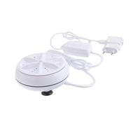 Mini Laveuse à Linge Turbine 5v 10w Portable pour Voyage | Abs Résine, Blanc, Installation Facile, Faible Consommation D’eau, pour Vêtements Fins et Robes