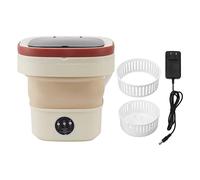 Mini laveuse à seau portable 6L, mini laveuse automatique pliable avec essorage doux 100-240 V (EU-Stecker 100 bis 240 V)