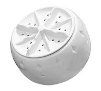 Mini Laveuse à Turbine USB Blanche pour Vêtements et Délicats | Plastique, Rotation Avant et Arrière, Usage Domestique, Petites Charges Rapides, Ventouses, Cordon USB