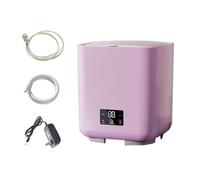 Mini Laveuse Lavage Rapide 27X27X30cm Machine À Laver À Godet Unique Pour Les Sous-vêtements, Chaussettes Et Petits Objets Petite Laveuse Capacité De 7L(Purple)