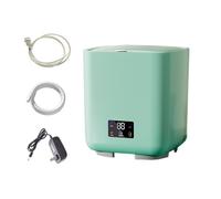 Mini Laveuse Lavage Rapide 27X27X30cm Machine À Laver À Godet Unique Pour Les Sous-vêtements, Chaussettes Et Petits Objets Petite Laveuse Capacité De 7L(Green)