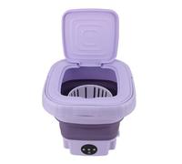 Mini Laveuse Pliable 11L Machine à Laver Portable avec Minuterie Automatique et Tuyau de Drainage pour les Voyages en VR et la Buanderie d'appartement (Prise UE)