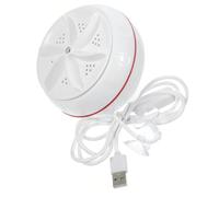 Mini Laveuse Portable 10 W Interrupteur pour Voyage et Déplacement | Abs Blanc, Format Léger, Lavage Facile pour Sous-vêtements et Vêtements, Couple Élevé et Retrait des Taches