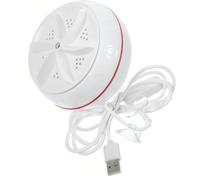 Mini Laveuse Portable 10 W USB Interrupteur pour Voyage | Abs Blanc, Format Léger, pour Sous-vêtements et Chaussettes, Usage en Déplacement Professionnel