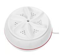 Mini Laveuse Portable 30w, Modèle Compact, USB Interrupteur | Abs Blanc, Timing Intelligent, Ventouse Stable, Format Léger pour Voyage et Dortoir