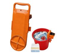 Mini-laveuse portable pour seau avec minuteur numérique intelligent | Agitateur de lavage pour seau de 19 litres (5 gallons) avec écran LED et rotation bidirectionnelle(Orange)