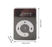 Mini Lecteur De Musique avec Clip - Petit Appareil Audio MP3, Corps Super Léger, Son Portable Rechargeable par USB, | Idéal pour La Marche, Le Cyclisme, L'entraînement, Les Voyages, L'écoute Quotidie