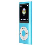 Mini Lecteur de Musique MP4 Lecteur MP4 sans Perte Écran LCD de 1,8 Pouces Marche de Fitness élégante et Mince (Bleu)