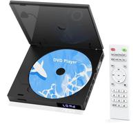 Mini Lecteur DVD 1080P HDMI, Lecteur DVD avec Toutes Les régions, câble AV/HDMI/USB Télécommande de Lecture, supporte PAL/NTSC