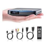 Mini Lecteur DVD, DESOBRY Lecteur DVD HDMI Compact HD 1080P pour Smart TV avec Toutes Les régions, entrée Carte USB/TF, télécommande, PAL/NTSC