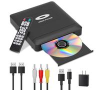 Mini Lecteur DVD HD avec HDMI, 1080p région Free Lecteur DVD pour Smart TV, câble de Sortie HDMI/RCA Inclus, Faible Bruit, PAL/NTSC intégré, Lecteur CD pour la Maison