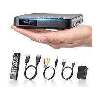 Mini Lecteur DVD HDMI, DESOBRY Petit Lecteur DVD pour TV, Lecteur DVD Compact HD 1080P pour Smart TV avec Toutes Les régions, Lecteur CD DVD avec Sortie AV, entrée Carte USB/TF