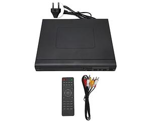 Mini Lecteur DVD, Lecteurs DVD Compacts HD 720P pour TV, Petit Lecteur CD DVD pour la Maison avec Télécommande, Prise en Charge de la Sortie AV, Entrée USB 2.0, CâbleRCA Inclus