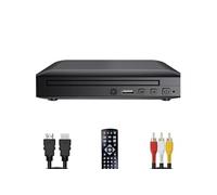Mini lecteur DVD portable HD 1080p Multi-zones avec Port USB - Câbles HDMI et RCA inclus