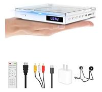 Mini Lecteur Dvd Portable - Hdmi 1080P/Av, Pal/Ntsc, Usb - Câbles Et Télécommande Inclus (Sans Blu-Ray)