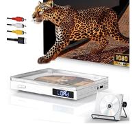 Mini Lecteur DVD pour TV, 1080P Compact Lecteur DVD Multizone avec Port HDMI/AV Sortie, NTSC/PAL, Portable Lecteur CD Player