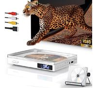 Mini Lecteur Dvd Pour Tv,1080P Compact Lecteur Dvd Multizone Avec Port Hdmi/Av Sortie,Ntsc/Pal,Portable Lecteur Cd Player Pour Télévision Avec Câble Av/Hdmi/Av/Usb,Télécommande Et Support.