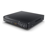Mini lecteur DVD Scart compact HDMI DVD/CD/VCD pour TV, USB, 2 interfaces microphones, câble HDMI/AV, système TV PAL/NTSC intégré, boîtier en métal