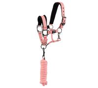Mini Licol pour cheval avec longe BR Equitation Rose Cob