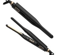 Mini Lisseur Cheveux Court, Lisseur Boucleur 2 en 1, Mini Fer a Lisser Portable, Mini Lisseur de Voyage Hair Straightener pour Cheveux Courts, Franges et Barbe Masculine
