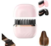 Mini lisseur Glambrush, coque anti-brûlure, chauffe rapide en 30 secondes, 3 températures personnalisables, double peigne anti-brûlure, rechargeable par USB
