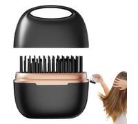 Mini Lisseur Sans Fil Et Boucleur Cheveux 2En1,2-En-1 Mini Lisseur En Céramique,Petit Lisséur Portatif,3 Températures Réglables 90°c-200°c,Cheveux De Génie Et Barbes D'hommes,Double Tension (1*Noir)