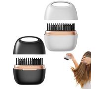 Mini Lisseur Sans Fil Et Boucleur Cheveux 2En1,2-En-1 Mini Lisseur En Céramique,Petit Lisséur Portatif,3 Températures Réglables 90°c-200°c,Cheveux De Génie Et Barbes D'hommes,Double Tension (2Mix)